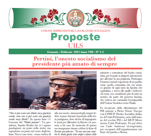 Periodico Proposte UILS – N. 1-2 – Gennaio-Febbraio 2021