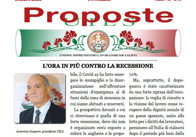 Periodico Proposte UILS – N. 10 – Ottobre 2020