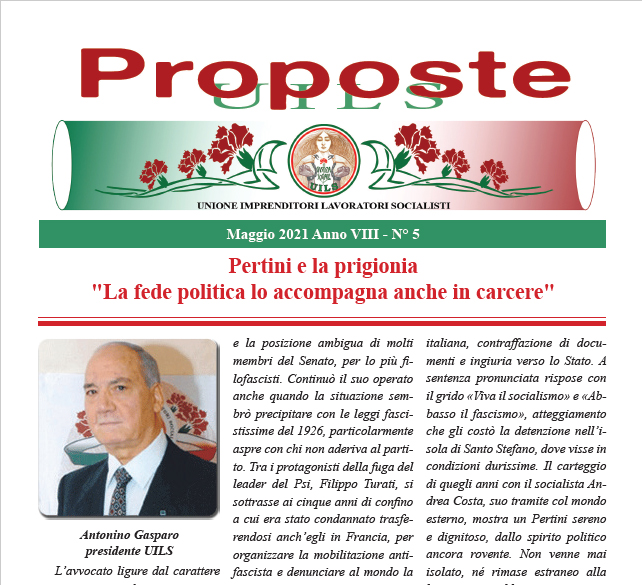 Periodico Proposte UILS – N. 5 – Maggio 2021